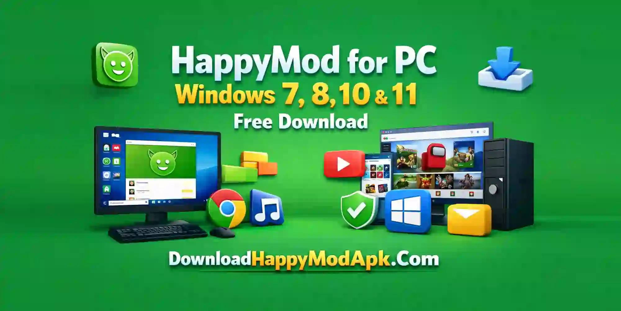 HappyMod for PC Windows 7, 8, 10 & 11 Free Download
